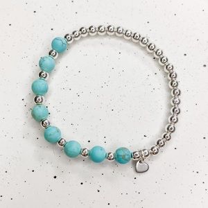 Silver plated Turquoise Bracelet